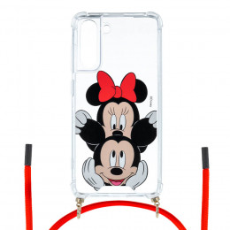 Funda Mickey y Minnie Asomado - Clásicos Disney para Samsung Galaxy S21 FE