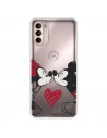 Funda para Motorola Moto G41 Oficial de Disney Mickey y Minnie Beso - Clásicos Disney