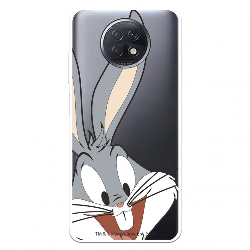 Funda para Xiaomi Redmi Note 9T Oficial de Warner Bros Bugs Bunny Silueta Transparente - Looney Tunes