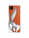 Funda para Xiaomi Redmi 9C Oficial de Warner Bros Bugs Bunny Silueta Transparente - Looney Tunes