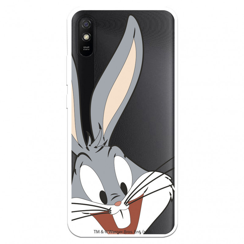 Funda para Xiaomi Redmi 9AT Oficial de Warner Bros Bugs Bunny Silueta Transparente - Looney Tunes
