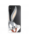 Funda para Xiaomi Redmi 9A Oficial de Warner Bros Bugs Bunny Silueta Transparente - Looney Tunes