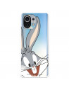 Funda para Xiaomi Mi 11 Oficial de Warner Bros Bugs Bunny Silueta Transparente - Looney Tunes