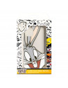 Funda para Vivo Y72 5G Oficial de Warner Bros Bugs Bunny Silueta Transparente - Looney Tunes