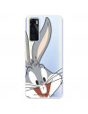 Funda para Vivo Y70 Oficial de Warner Bros Bugs Bunny Silueta Transparente - Looney Tunes