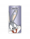 Funda para TCL 10 SE Oficial de Warner Bros Bugs Bunny Silueta Transparente - Looney Tunes