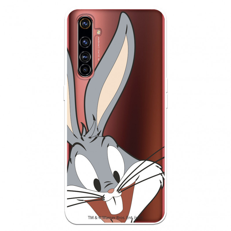 Funda para Realme X50 Pro Oficial de Warner Bros Bugs Bunny Silueta Transparente - Looney Tunes