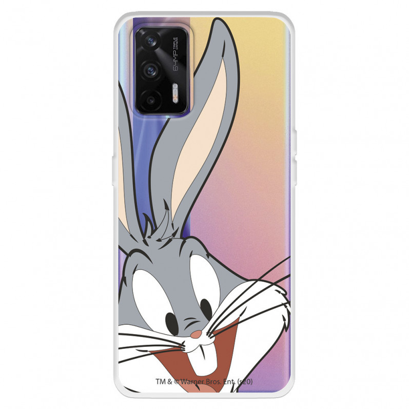 Funda para Realme GT Oficial de Warner Bros Bugs Bunny Silueta Transparente - Looney Tunes