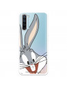 Funda para Oppo Find X2 Lite Oficial de Warner Bros Bugs Bunny Silueta Transparente - Looney Tunes