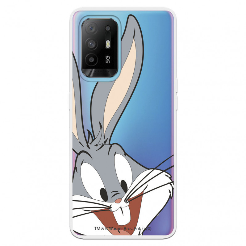 Funda para Oppo A94 5G Oficial de Warner Bros Bugs Bunny Silueta Transparente - Looney Tunes