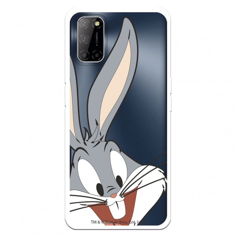 Funda para Oppo A92 Oficial de Warner Bros Bugs Bunny Silueta Transparente - Looney Tunes