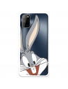 Funda para Oppo A92 Oficial de Warner Bros Bugs Bunny Silueta Transparente - Looney Tunes