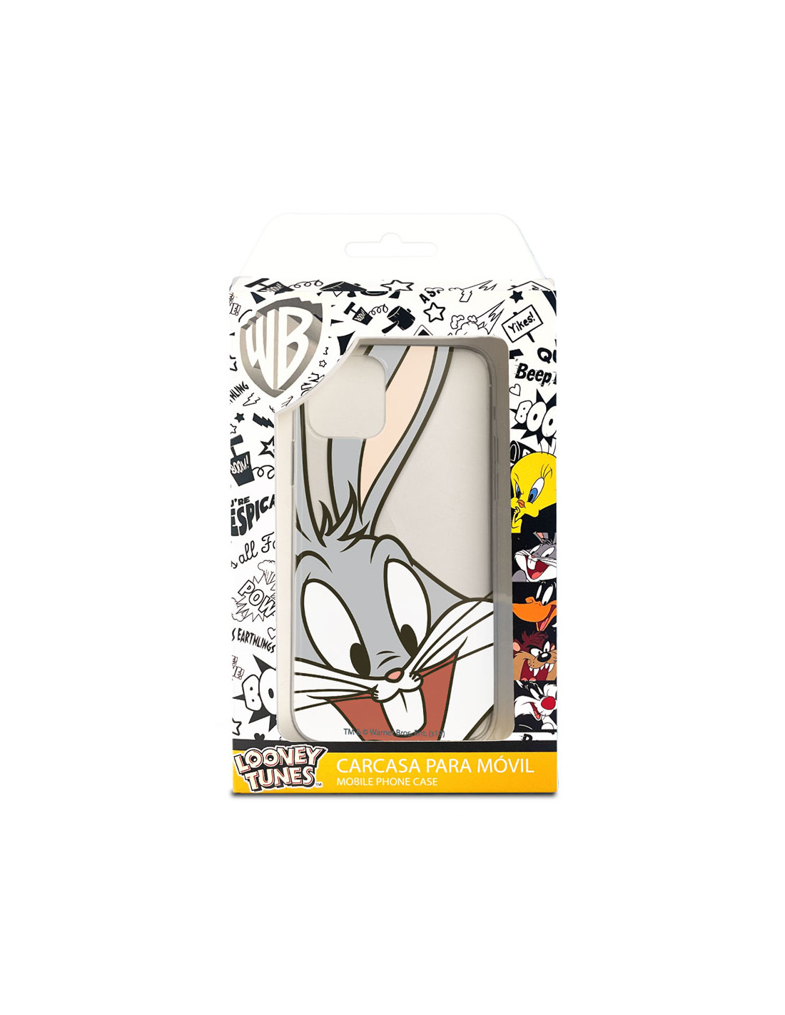 Funda para Oppo A74 5G Oficial de Warner Bros Bugs Bunny Silueta