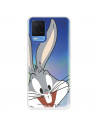 Funda para Oppo A54 4G Oficial de Warner Bros Bugs Bunny Silueta Transparente - Looney Tunes