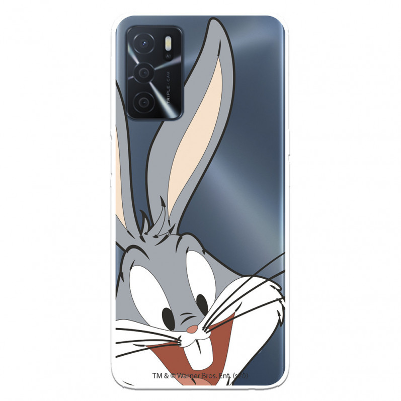 Funda para Oppo A16 Oficial de Warner Bros Bugs Bunny Silueta Transparente - Looney Tunes
