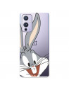 Funda para OnePlus 9 Oficial de Warner Bros Bugs Bunny Silueta Transparente - Looney Tunes