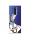Funda para OnePlus 8 Pro Oficial de Warner Bros Bugs Bunny Silueta Transparente - Looney Tunes