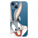 Funda para iPhone 13 Oficial de Warner Bros Bugs Bunny Silueta Transparente - Looney Tunes