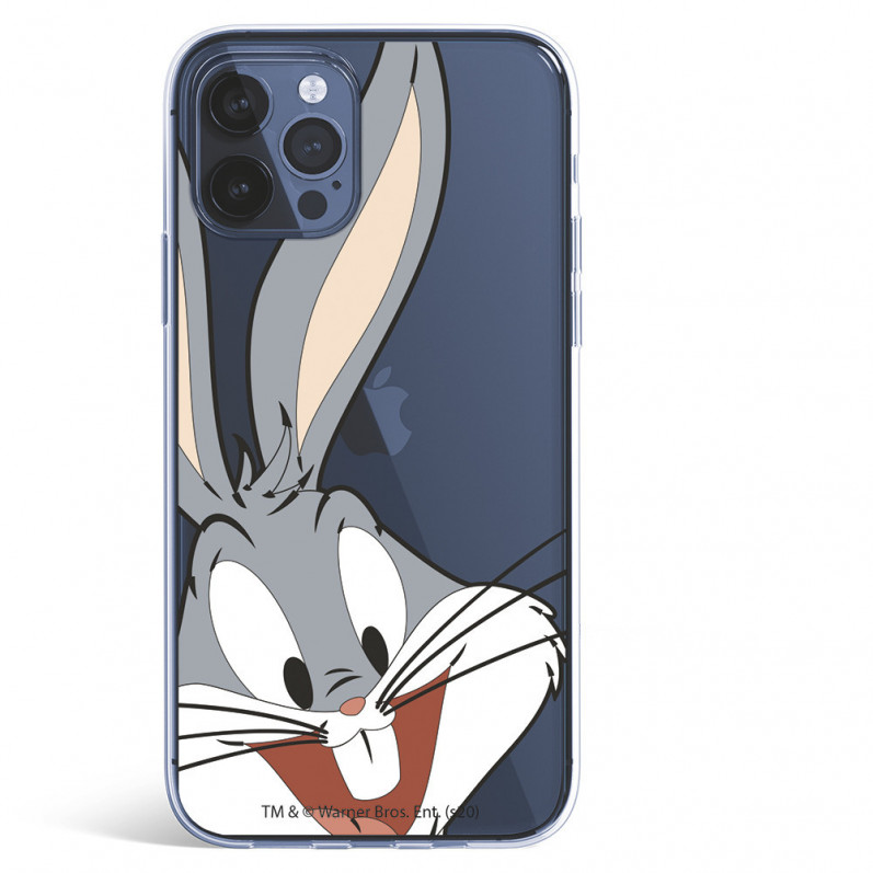 Funda para iPhone 12 Pro Max Oficial de Warner Bros Bugs Bunny Silueta Transparente - Looney Tunes