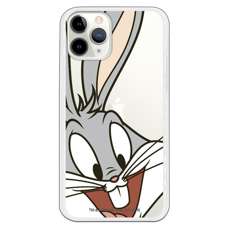 Funda para iPhone 11 Pro Oficial de Warner Bros Bugs Bunny Silueta Transparente - Looney Tunes