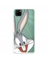 Funda para Huawei Y5p Oficial de Warner Bros Bugs Bunny Silueta Transparente - Looney Tunes
