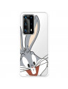 Funda para Huawei P40 Pro Oficial de Warner Bros Bugs Bunny Silueta Transparente - Looney Tunes