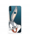 Funda para Alcatel 1S 2020 Oficial de Warner Bros Bugs Bunny Silueta Transparente - Looney Tunes