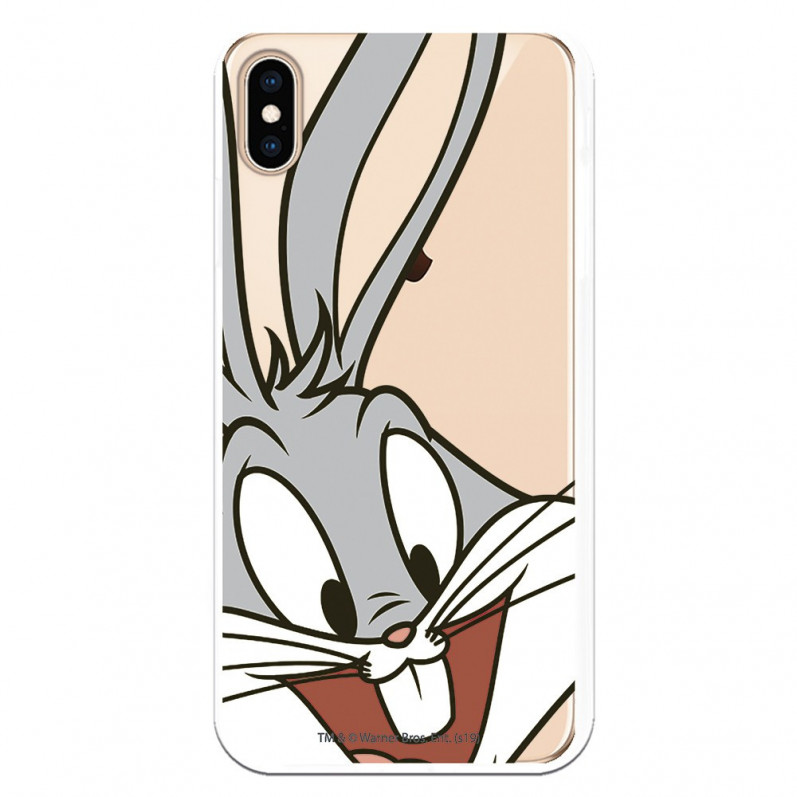 Funda Oficial Warner Bros Bugs Bunny Transparente para iPhone XS Max - Looney Tunes