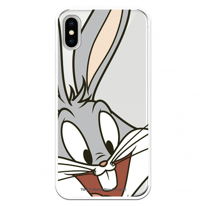 Funda Oficial Warner Bros Bugs Bunny Transparente para iPhone XS - Looney Tunes