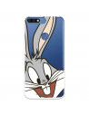 Funda Oficial Warner Bros Bugs Bunny Transparente para Huawei Y7 2018 - Looney Tunes