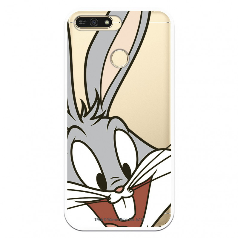 Funda Oficial Warner Bros Bugs Bunny Transparente para Huawei Y6 2018 - Looney Tunes
