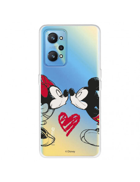 Funda para Realme GT Neo 2 Oficial de Disney Mickey y Minnie Beso -  Clásicos Disney
