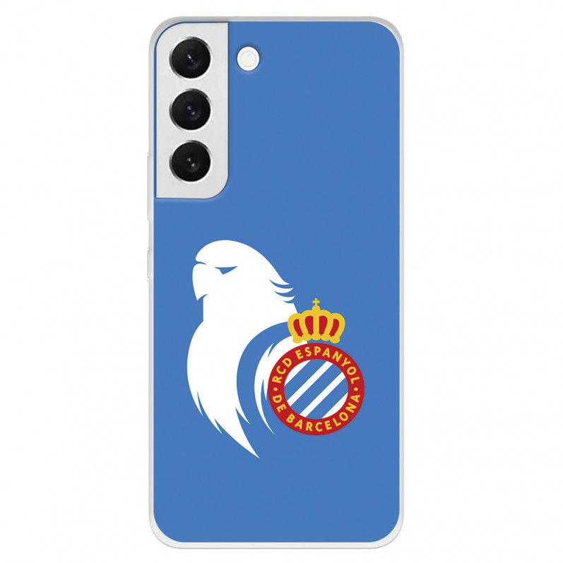 Funda para Samsung Galaxy S22 Plus del RCD Espanyol Escudo Perico  - Licencia Oficial RCD Espanyol