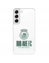 Funda para Samsung Galaxy S22 Plus del Rio Ave FC Escudo Leather Case Negra  - Licencia Oficial Rio Ave FC