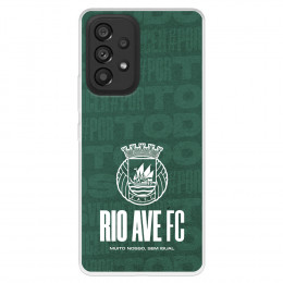 Funda para Samsung Galaxy A53 del Escudo Blanco  - Licencia Oficial Rio Ave FC
