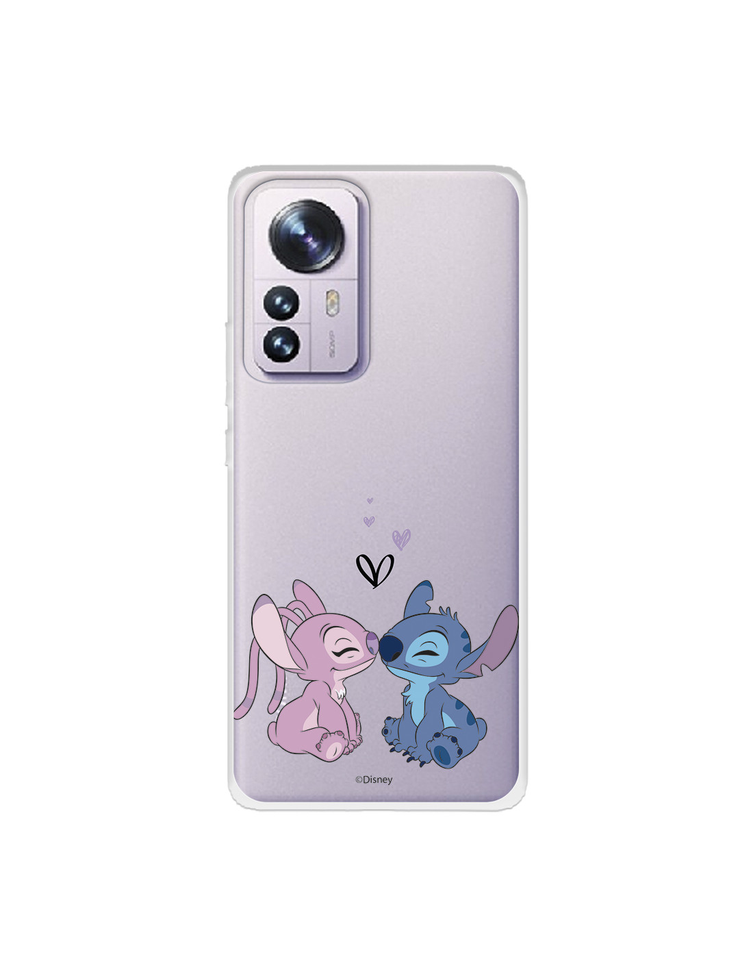Funda para Xiaomi 12 Oficial de Disney Angel & Stitch Beso - Lilo