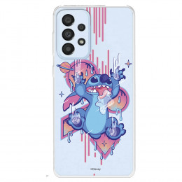 Funda para Samsung Galaxy A33 5G Oficial de Disney Stitch Graffiti - Lilo & Stitch
