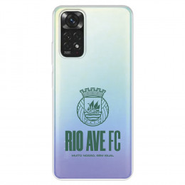 Funda para Xiaomi Redmi Note 11 Pro 5G del Escudo Leather Case Negra  - Licencia Oficial Rio Ave FC