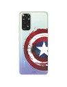 Funda para Xiaomi Redmi Note 11 Pro 5G Oficial de Marvel Capitán América Escudo Transparente - Marvel