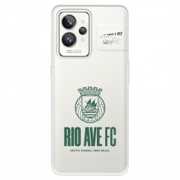 Funda para Realme GT 2 Pro del Escudo Leather Case Negra  - Licencia Oficial Rio Ave FC