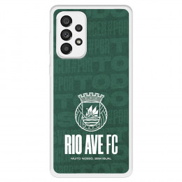 Funda para Samsung Galaxy A73 5G del Escudo Blanco  - Licencia Oficial Rio Ave FC