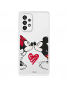 Funda para Samsung Galaxy A73 5G Oficial de Disney Mickey y Minnie Beso - Clásicos Disney