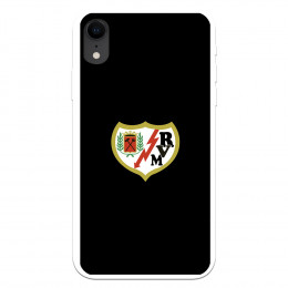 Funda para iPhone XR del Rayo Vallecano Escudo Fondo Negro  - Licencia Oficial Rayo Vallecano