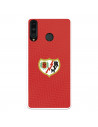 Funda para Huawei P30 Lite del Rayo Vallecano Escudo Fondo Rojo  - Licencia Oficial Rayo Vallecano