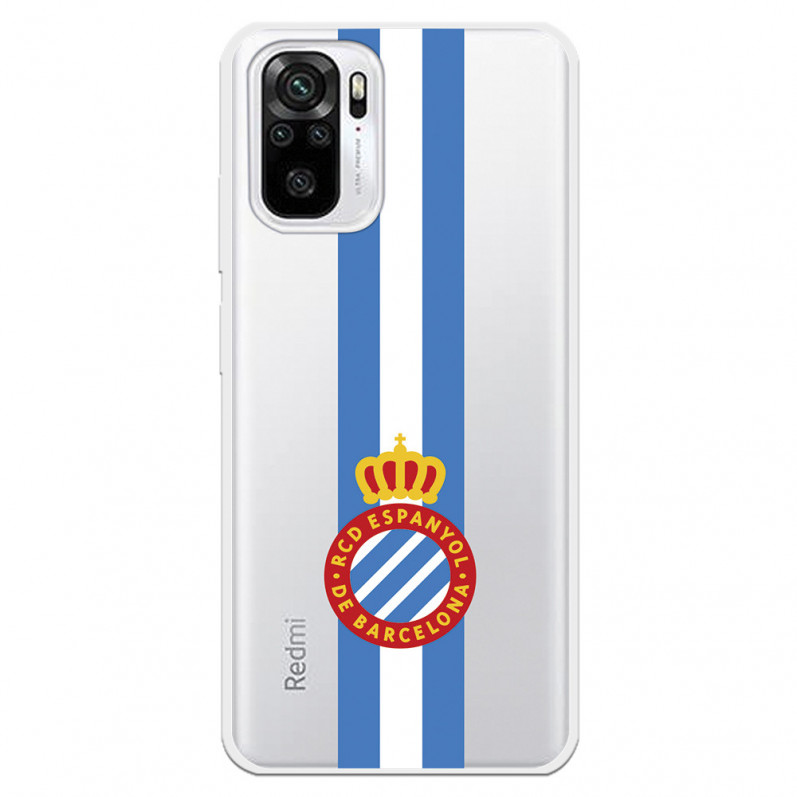 Funda para Xiaomi Redmi Note 10 del RCD Espanyol Escudo Albiceleste Escudo Albiceleste - Licencia Oficial RCD Espanyol