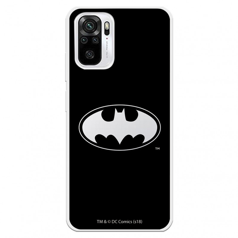 Funda para Xiaomi Redmi Note 10 Oficial de DC Comics Batman Logo Transparente - DC Comics