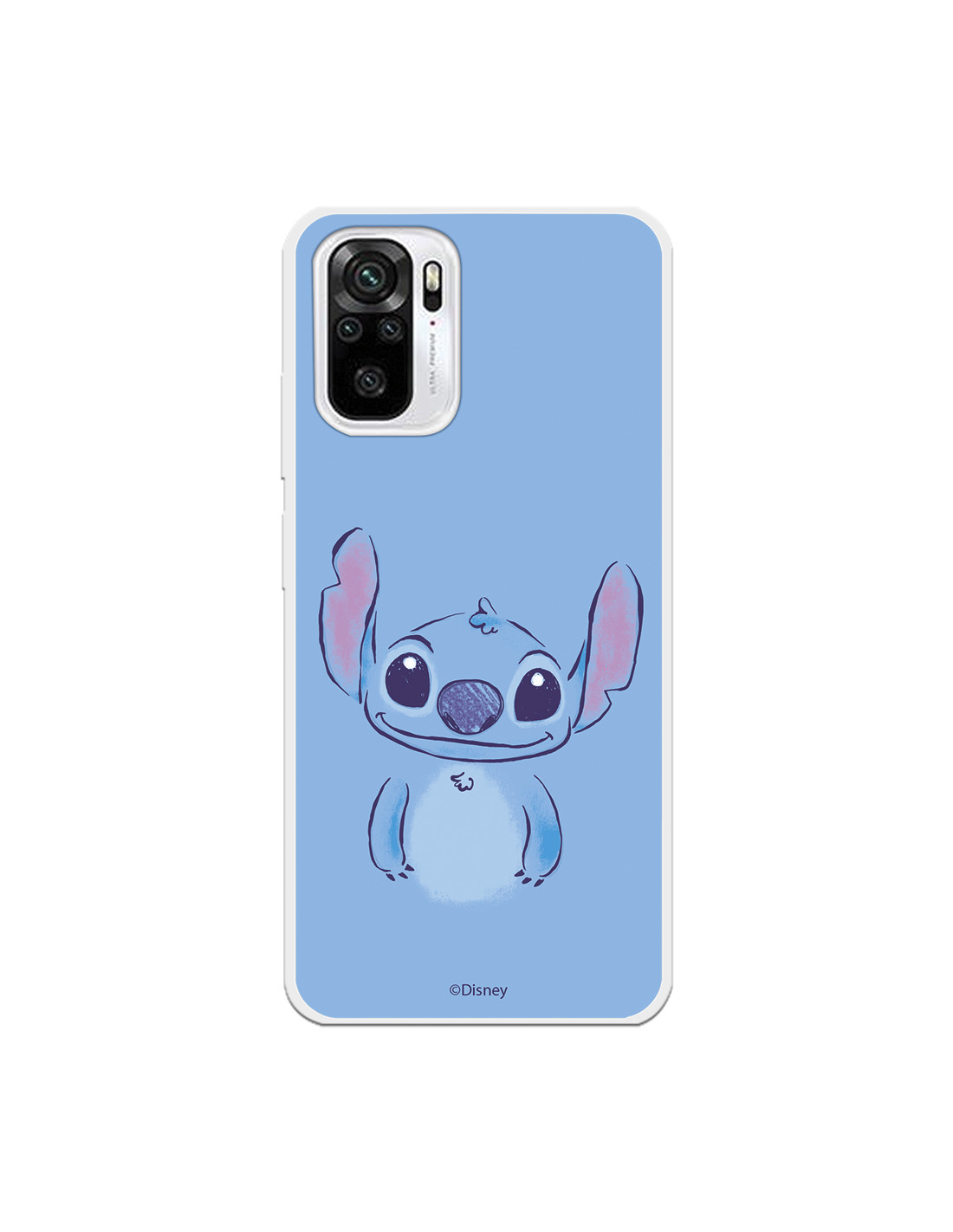 Funda para Xiaomi Redmi Note 10 Oficial de Disney Stitch Azul