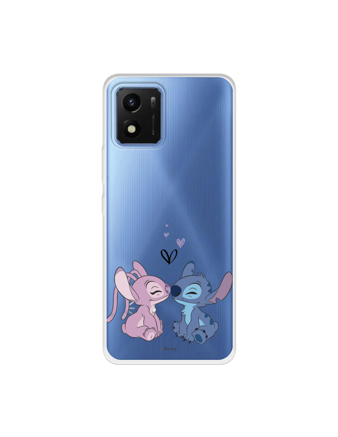 Funda para Xiaomi Redmi Note 13 Pro Plus 5G Oficial de Disney Angel &  Stitch Beso 