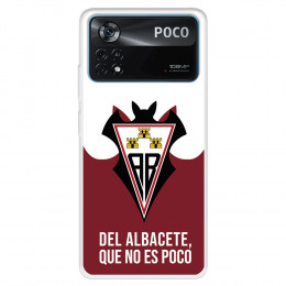 Funda para Xiaomi Poco X4 Pro del Albacete  - Licencia Oficial Albacete Balompié