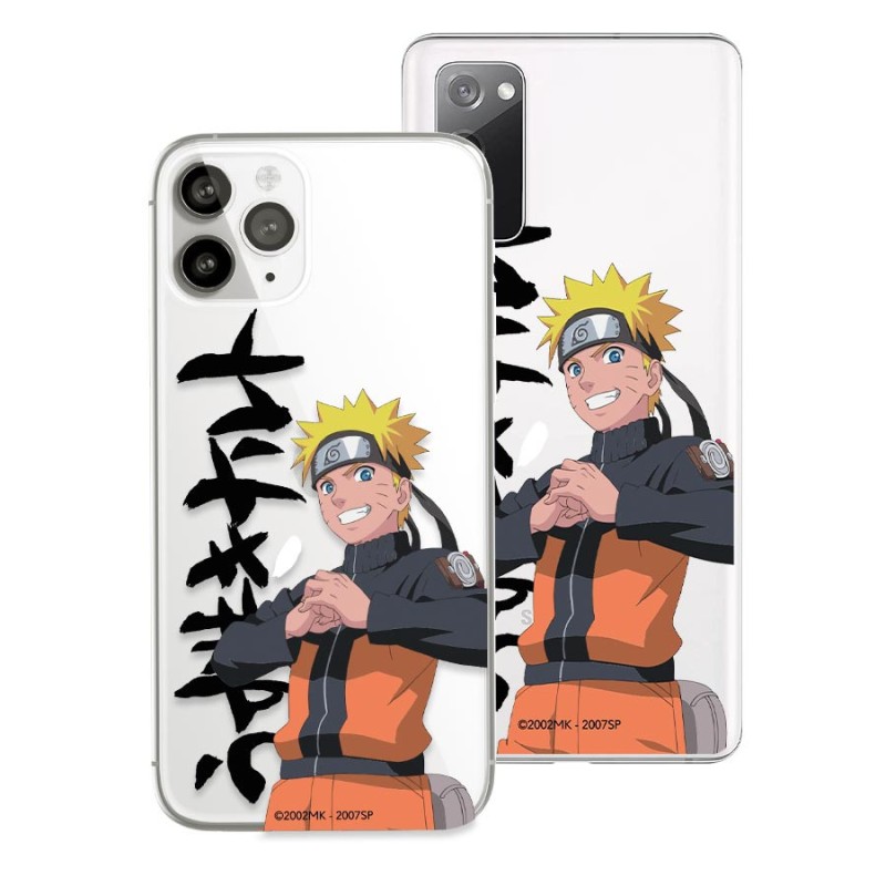 Funda Diseño Oficial Anime - Naruto Texto Japanese Negro Funda Diseño Oficial Anime - Naruto Texto Japanese Negro